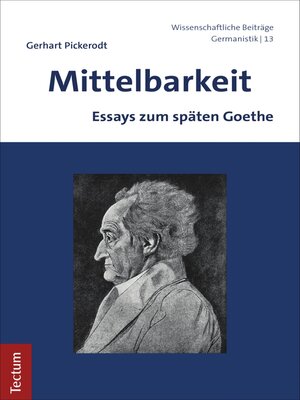 cover image of Mittelbarkeit